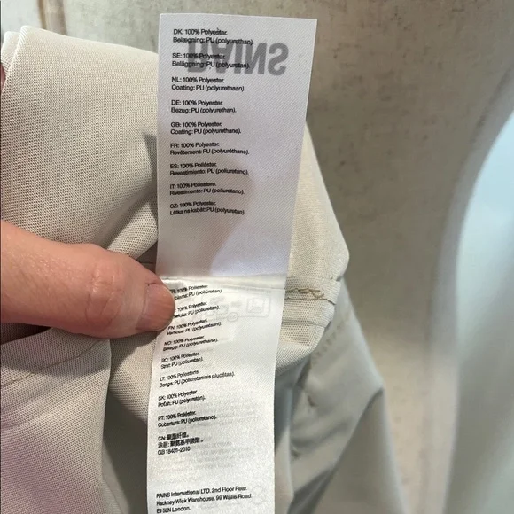 Rains Lightweight Waterproof Trench Style Raincoat in color Sand. NWT - Picture 14 of 14